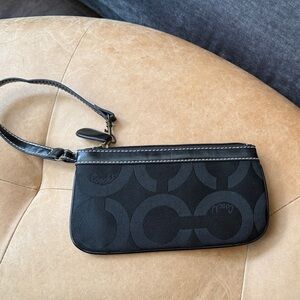 Coach Black Wristlet Clutch